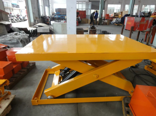 Harbor Freight Hydraulic Table 1.80*1.20m Table Size Lifting Up By Motorized With Yellow Color