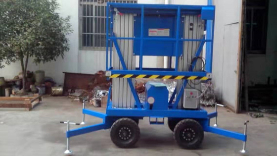 High Chassis Specially Outdoor Aerial Working Aluminum Mast Elevated Work Platform