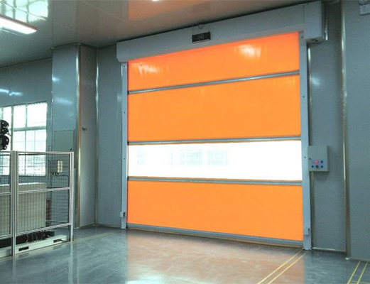 High Speed Door Galvanized Steel Frame Quick Roll Up Doors With Special Professional Door Motor