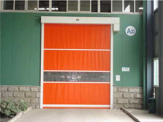 High Speed Door Galvanized Steel Frame Quick Roll Up Doors With Special Professional Door Motor