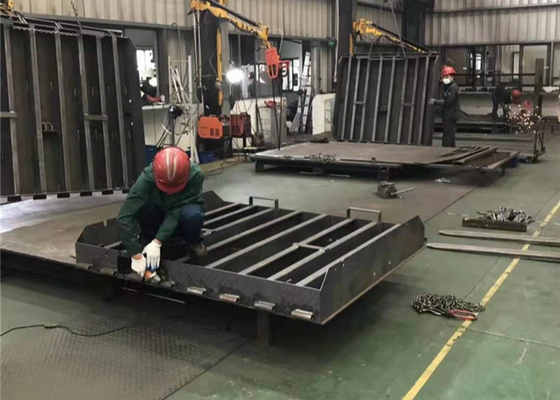 8000KG Capacity 700MM Adjusted Height Grey Color Hydraulic Dock Leveler For Forklift