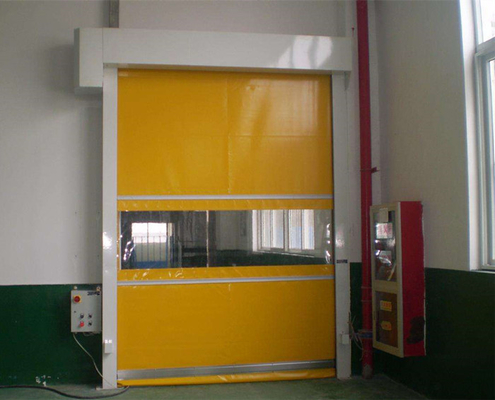 Puerta del PVC de alta velocidad de las puertas, de la división para el taller y sitio limpio qué voltaje AC220V 50HZ