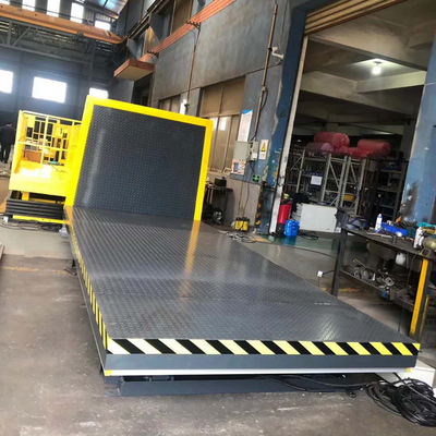 7000kg Stationary Scissor Lift, Hydraulic Motor 7.5KW For Dock Lifting Goods