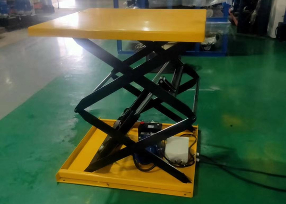Hidráulico Scissor la tabla de elevación, vertical eléctrica de la elevación del muelle aumentada el hasta 1.6m, el 1.7m, arreglo para requisitos particulares del 1.8m